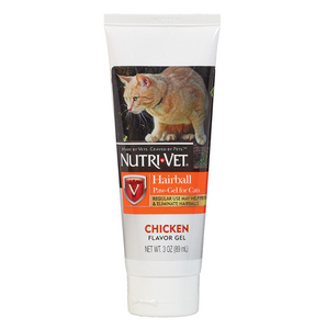 Nutri-Vet chicken flavour hairball paw gel for cats