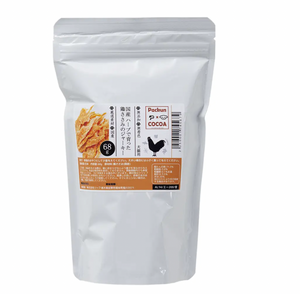 Top-selling products! PackunxCOCOA Freeze-Dried free range chicken tender jerky 68g, for dogs.