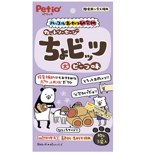 Petio Hustle Snack Laboratory Cut Sausage Chobittsu, Beef Flavor, for dogs