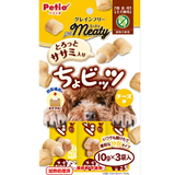 Petio Meaty Cut Sausage Chobits, Chicken & Cheese Flavor, 10g x 4 bags