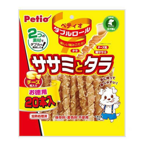 Petio Double Roll: Chicken Fillet and Cod with Cheese, 20 Pieces - Dog Snack