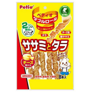 Petio Double Roll: Chicken Fillet and Cod with Cheese, 8 Pieces - Dog Snack