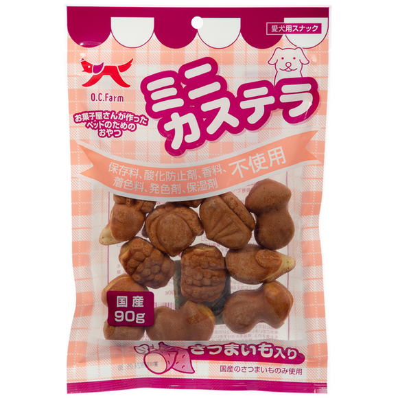 OC Farm Mini Castella with Sweet Potato 90g – Natural Dog Treat, No Preservatives, Additives, or Artificial Flavors