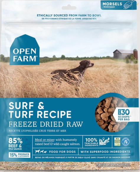 Open Farm - Surf & Turf Freeze Dried Raw Dog Food