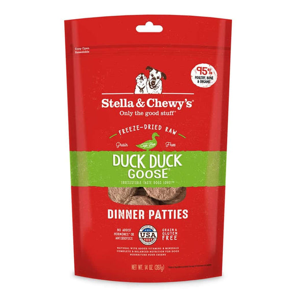 Stella & Chewy's DUCK DUCK GOOSE FREEZE-DRIED RAW DINNER PATTIES