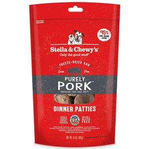 Stella & Chewy's PURELY PORK FREEZE-DRIED RAW DINNER PATTIES