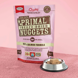 PRIMAL FELINE FREEZE-DRIED NUGGETS for cats.