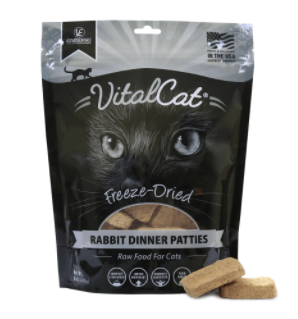 Vital Essential - Rabbit Dinner Patties Freeze-Dried Grain Free Cat Food