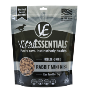 Vital Essential - Rabbit Mini Nibs Freeze-Dried Grain Free Dog Food