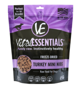 Vital Essential - Turkey Mini Nibs Freeze-Dried Grain Free Dog Food