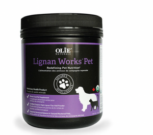 Olie Naturals Lignan Works® Pet, 250g, for cats.