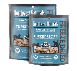 Northwest cat freeze dried nibbles Turkey Recipe 11oz, for cats.