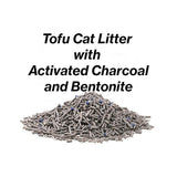 Pidan Activated Charcoal Composite Cat Litter: Activated Charcoal Tofu + Bentonite