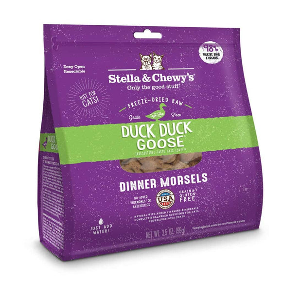 Stella & Chewy's DUCK DUCK GOOSE FREEZE-DRIED RAW DINNER MORSELS