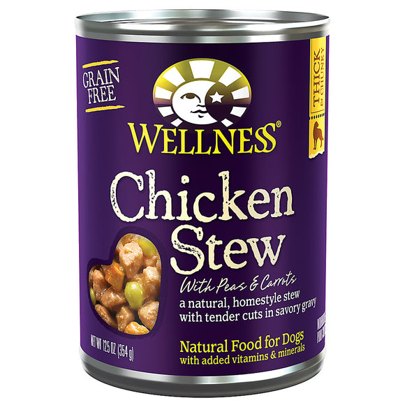 Wellness Homestyle Stew Grain Free Chicken Stew with Peas & Carrots for Dog