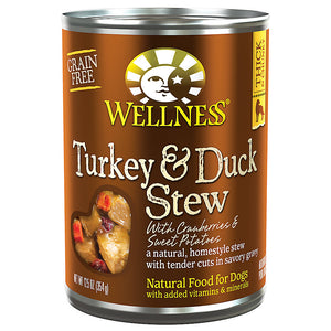 Wellness Homestyle Stew Grain Free Turkey & Duck Stew with Sweet Potatoes & Cranberries