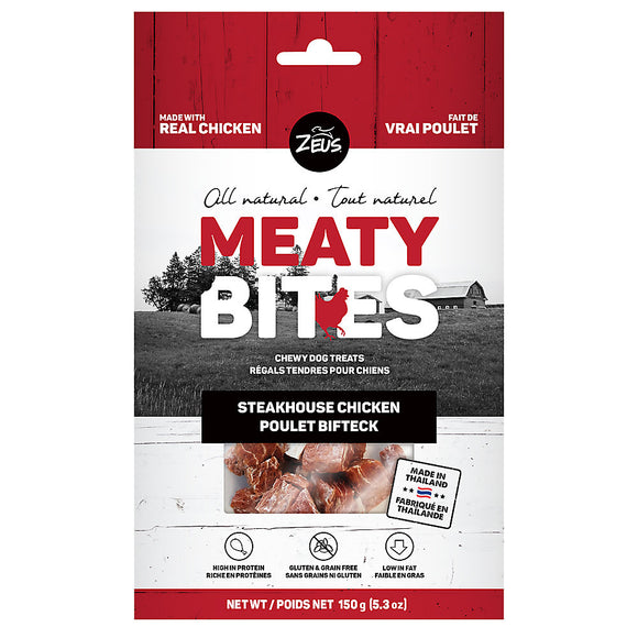 Zeus - Meaty Bites, Steakhouse Chicken Dog Treats.