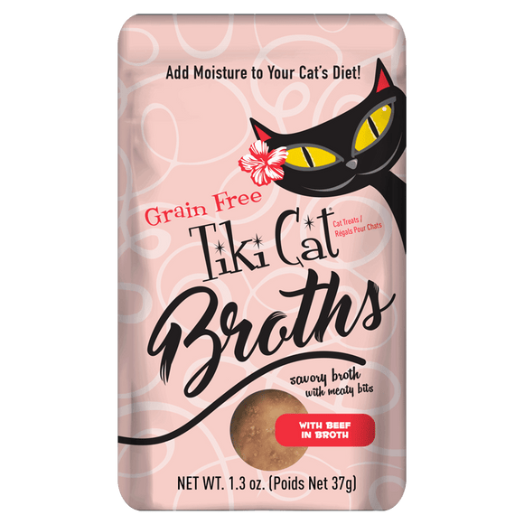 Tiki Cat® with Beef in broth