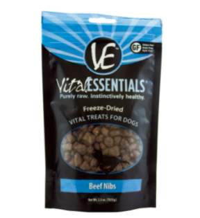 Vital Essential - Beef Nibs Freeze-Dried Grain Free Treats