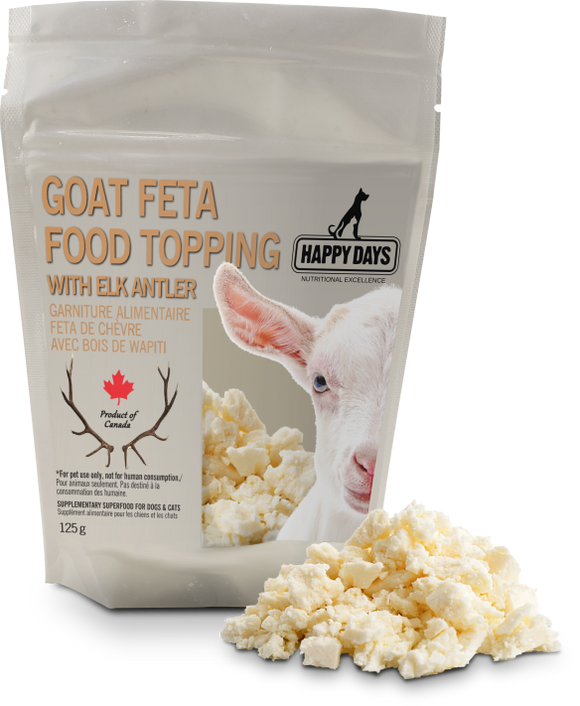 Goat Feta Food Topping with Elk Antler (frozen product, delivery in GTA only)