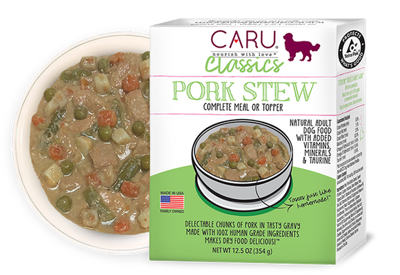 Caru Natural Pork Stew for Dogs