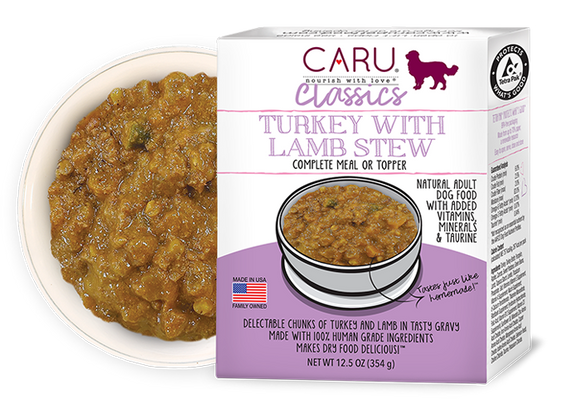 Caru Natural Turkey with Lamb Stew for Dogs