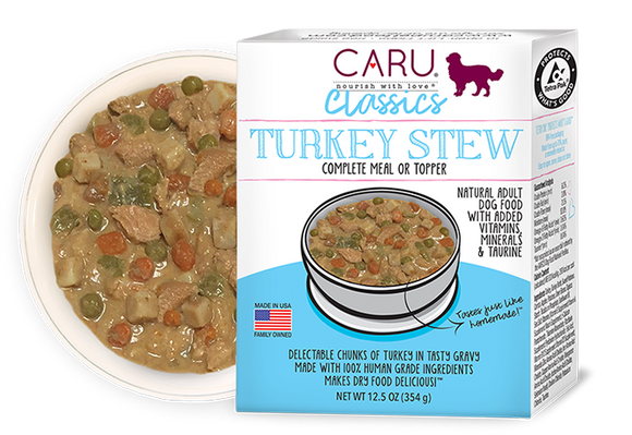 Caru Natural Turkey Stew for Dogs