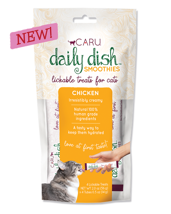 Caru Daily DishTM Chicken Smoothies Treats for Cats