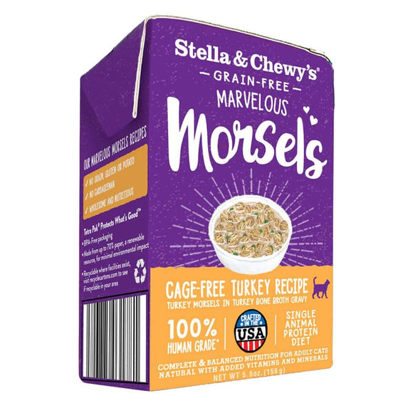 Cat Marvelous Morsels, Cage Free Turkey Recipe - 156 g