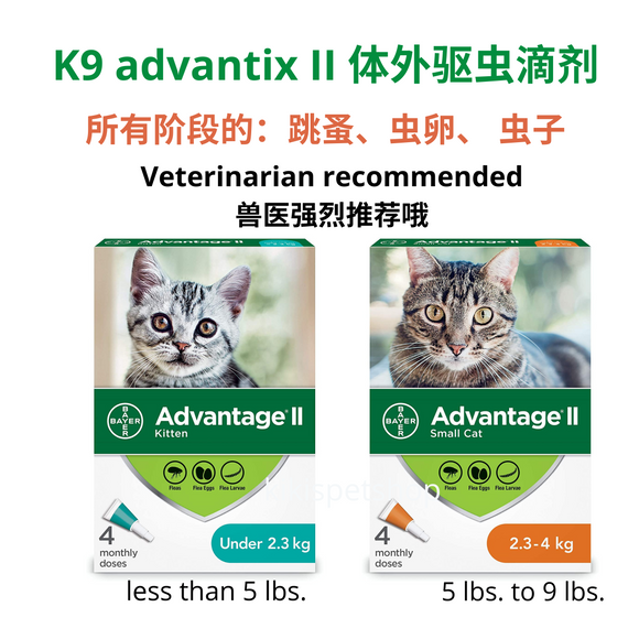 K9 ADVANTIX II FLEA TICK PREVENTATIVE for Cats