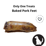 Only One Treats - Baked Pork Feet for Dogs.