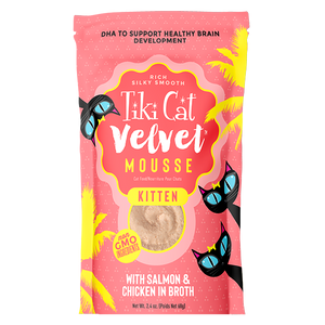 Tiki Cat® Velvet Mousse™ Kitten Mousse with Salmon & Chicken in Broth