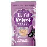 Tiki Cat® Velvet Mousse™ Senior Mousse with Salmon & Pumpkin in Broth