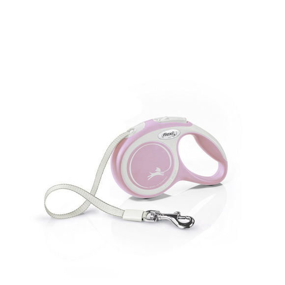 Flexi Dog Leash New Comfort Tape  - Baby Pink(New edition!)